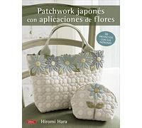 Patchwork japonés con aplicaciones de flores