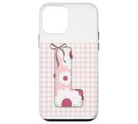 Patchwork Lettre L pour Femme - Motif Floral Rose Coque pour iPhone 12 Mini