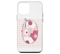 Patchwork Lettre O Initiale Femme Couture Floral Rose Coque pour iPhone 12 Mini