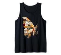 Patchwork Papillon Boho Animal Collage Quilt Art Graphic Débardeur