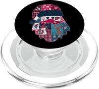 Patchwork Père Noël Jolly Christmas Fun Design PopSockets PopGrip pour MagSafe