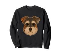 Patchwork Schnauzer Rustique Automne Animal Quilt Art Graphic Sweatshirt