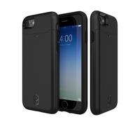 Patchworks Coque pour iPhone 7 LEVEL Card Edition avec bumper et porte-cartes - Noir
