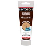 SINTO - Rebouche petits trous - Pâte à bois - Sans odeur - Facile & Prêt-à-l'emploi - Intérieur & Extérieur - Sans retrait ni fissure - Blanc - 80g