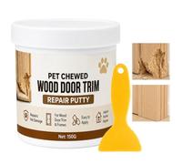 Pâte à bois bouche-trous Séchage, sans odeur, efface-rayures, rénovateur | Mastic de rebouchage des trous du cadre de porte rongé par un animal pour bureau à domicile, atelier, garage,