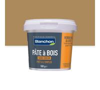 Pâte à bois - finition - pour fissures fines - sans retrait - naturel - 500g BLANCHON
