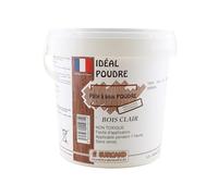 PATE A BOIS IDEAL POUDRE/Mastic en poudre universel destiné à la restauration de tous défauts. Mélangé à l'eau, il forme une pâte à bois fine. (BOIS CLAIR)