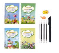 Pâte À Écrire Réutilisable, Groove De Calligraphie, Cahier Pour Enfants, Livre Magique Pour Enfants, Jouet De Pratique Des Lettres Calligraphiques Anglaises