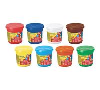 Pate a jouer be be giotto ingredients natruels matiere vegetale 220g schoolpack 18 pots 8 coloris assortis