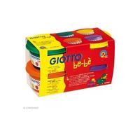 GIOTTO - Pâte à jouer be-bè - Boîte 4 x 100 g - vert orange jaune violet