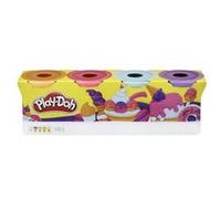 Pate A Modeler 4 Pots Play Doh 448 G, Couleurs Douces Sorbets - Themes : Glaces, Patisseries, Gateaux - Pate Creative Enfant 2 Ans