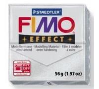 STAEDTLER - Fimo® effect - Pain pâte à modeler - 57 Grammes - Effet métallique argent - 8020-81