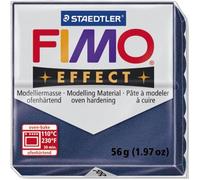 Pâte à modeler à cuire Fimo Effect - STAEDTLER - Bloc 56 g - Bleu saphire - Pour bijoux et décorations