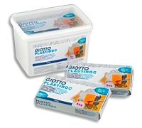 Pâte à modeler autodurcissante - OMYACOLOR - Plastiroc blanc - Pack de 5 pains de 1 kg + boite hermétique