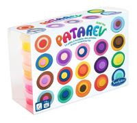 Pate à modeler autodurcissante - SENTOSPHERE - Patarev - Coffret 15 pots de 18g - Différentes Couleurs - Dès 8 ans