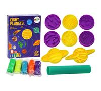 Pâte à modeler avec formes pour 8 planètes Pâte à modeler ludique
