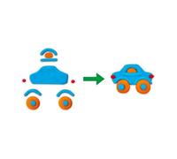 Pâte à modeler - Circulation - Jouet pour enfant - Mixte - Bleu et orange