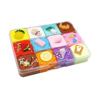 Pâte À Modeler En Forme De Plat Bouffant, Jouet Anti-Stress Pour Enfants, Pâte Visqueuse En Coton, 12 Pièces