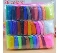 Pâte À Modeler En Plasticine Ultralégère,Lumière De Séchage À L'air, Jouets Éducatifs Créatifs Et Doux Pour Bricolage - 36 Couleurs