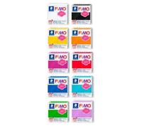 Pâte à modeler et à cuire Fimo Soft - Lot de 10 blocs 56g coloris assortis