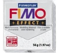 Pâte à modeler FIMO - Blanc glitter - 56 g