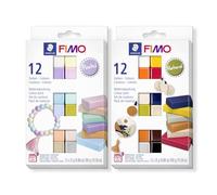 Pâte à Modeler FIMO durcissant au Four - Pâte Douce pour débutants - Pâte décorative aux Tons Pastel et naturels - Blocs Polyvalents pour Bijoux et décoration