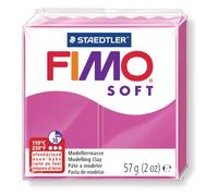 Pâte à modeler fimo soft coloris framboise pain 57g
