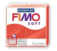 Pâte à modeler fimo soft coloris rouge pain 57g