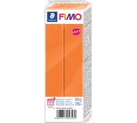 Staedtler FIMO Soft, Pâte à modeler mandarine durcissant au four, Pour débutants et artistes, Souple et facile à démouler, Pain de 454 grammes, 8021-42
