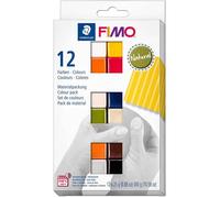 Pâte à Modeler - FIMO - SOFT Natural - Set de 12 - Doux - Couleurs Assorties