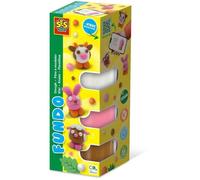 Pâte à modeler FunDo - Animaux de la ferme (3x90gr-1x40gr) - SES CREATIVE - Interactive pour les jeunes enfants.