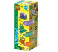 Pâte à modeler FunDo - Dinosaures (3x90gr-1x40gr) - SES CREATIVE - Interactive pour les jeunes enfants.