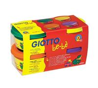 Pâte à modeler - GIOTTO - Bébé - 4x100g - Ingrédients naturels - Testée dermatologiquement