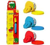 Pâte à modeler GIOTTO Bébé étui 3 pots primaires de 100 gr G