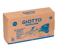Pâte à modeler - GIOTTO - PATPLUME - Lot 6 x 350 g - Végétale extra-souple - Couleurs primaires