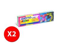 Pâte à modeler - Giotto - Pongo - 500g - Couleurs assorties - 10 blocs - 2 PACKS