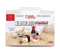 Graine créative – Mallette figurine Fimo Kawaii family Saveurs d'Asie – 21 pcs Multicolore