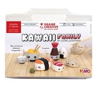 Graine créative – Mallette figurine Fimo Kawaii family Saveurs d'Asie – 21 pcs Multicolore