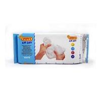 Jovi - Pâte à modeler Air Dry autodurcissante à base d'argile blanc 250 g dès 3 ans