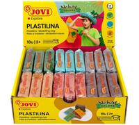 Jovi Pâte à modeler PLASTILINA végétale 18 x 50 g couleurs nature - sans gluten, dès 2 ans