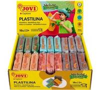 Jovi Pâte à modeler PLASTILINA végétale 18 x 50 g couleurs nature - sans gluten, dès 2 ans