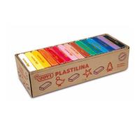 Pâte à modeler jovi plastilina végétale assortiment 15 pains 350g