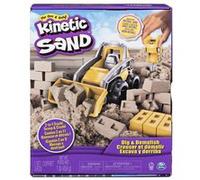 Coffret Kinetic Sand Chantier - KINETIC SAND - Creusez et démolissez avec 454g de sable naturel