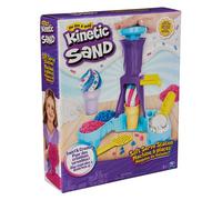 Kinetic Sand Sable Magique - Machine À Glaces 396 G + 4 Accessoires - Fabrique de Glaces à l'italienne - Sculptez à l'Infini ce Sable à Modeler comme de la Pâte à Modeler - Jouet Enfant 5 Ans et +
