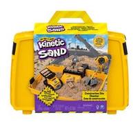 Kinetic Sand Sable Magique - Mallette de Construction 907 G + 3 Accessoires - Emportez Votre Sable À Modeler Partout & Sculptez Vos Créations comme De La Pâte À Modeler - Jouet Enfant 3 Ans Et +
