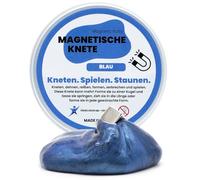 Pâte à modeler magnétique bleue - Super pâte à modeler intelligente avec aimant et 6 yeux mobiles - Pâte magique pour enfants et adultes - Jouet à modeler, jouer et étonner - Super pâte à modeler