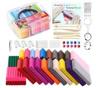 Pâte à modeler non toxique et souple, 24 couleurs, avec outils, accessoires et boîte de rangement pour enfants.