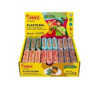 Jovi Pâte à modeler PLASTILINA végétale 18 x 50 g couleurs nature - sans gluten, dès 2 ans