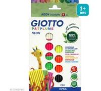 Pâte à modeler Patplume Giotto - Assortiment néon - 8 x 33 gr G