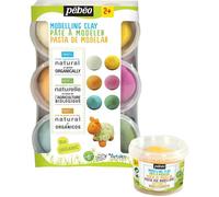 Pâte à modeler - Pébéo - Set découverte - 100% naturelle - 6 pots de 350 g - Multicolore